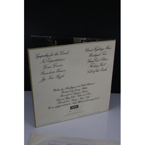 473 - Vinyl - The Rolling Stones Beggars Banquet (SKL 4955) blue Decca label, Mirage Music, titles centred... 