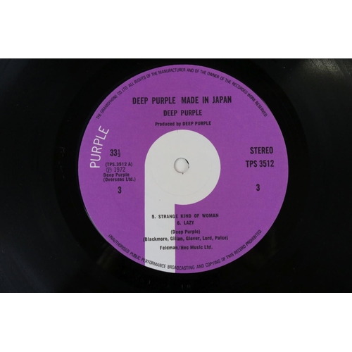 475 - Vinyl - Deep Purple Made In Japan (TPS 3512) gatefold sleeve with correct first pressing etchings in... 