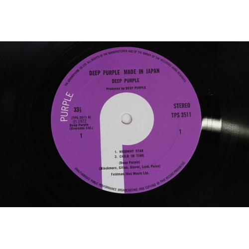 475 - Vinyl - Deep Purple Made In Japan (TPS 3512) gatefold sleeve with correct first pressing etchings in... 