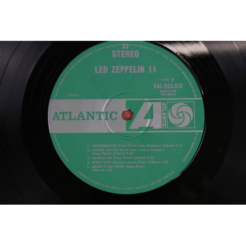 477 - Vinyl - Led Zeppelin Two LP's to include Two (SAL 933615) and Three (SD 7201) green and orange label... 