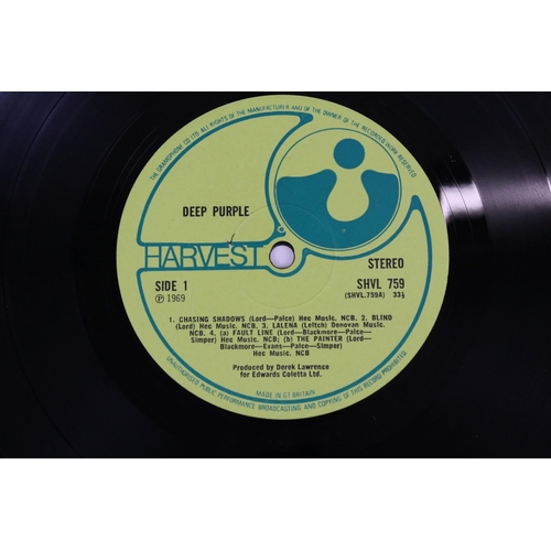 478 - Vinyl - Deep Purple self titled (Harvest SHVL 759) no EMI on label, EMI and Harvest on front sleeve,... 