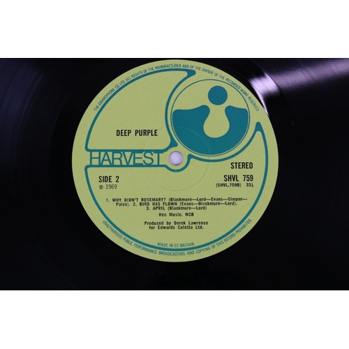 478 - Vinyl - Deep Purple self titled (Harvest SHVL 759) no EMI on label, EMI and Harvest on front sleeve,... 