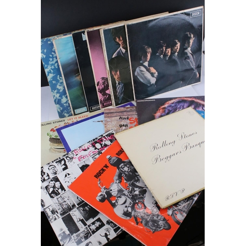 488 - Vinyl - 15 x The Rolling Stones LPs to include Big HIts, No 1, No 2, Between The Buttons, Out of Our... 