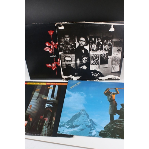 489 - Vinyl - Depeche Mode - 8 x LPs to inclide Construction Time Again, Black Celebration, 101, Violator,... 