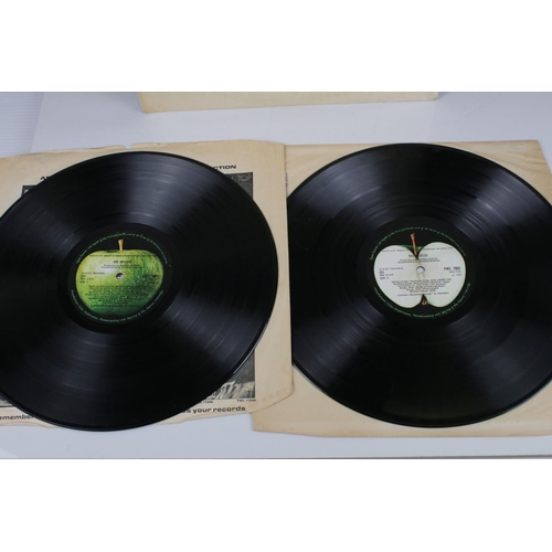 49 - Vinyl - The Beatles two copies of The White Album (PMC 7067/8) first one numbered 0161086 top opener... 