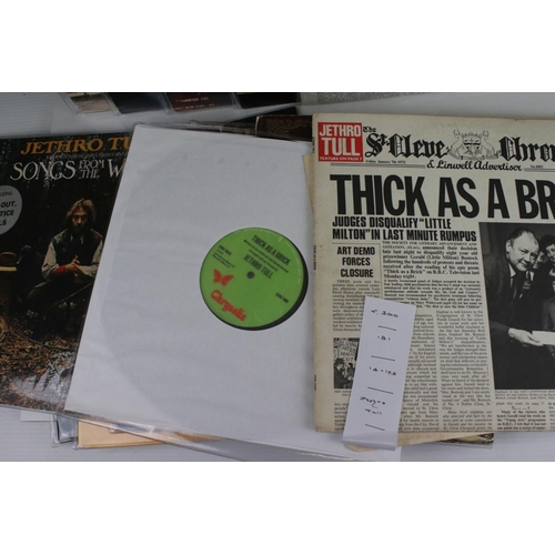 491 - Vinyl - 14 Jethro Tull LPs to include some duplictaes, featuring This Was, Thick as a Brick x 2, Son... 