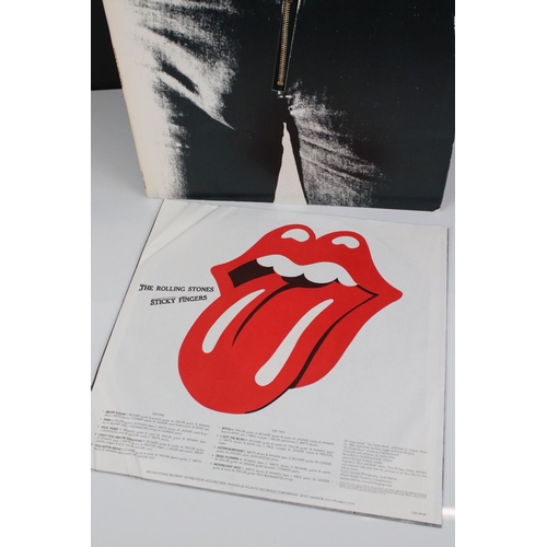 1396 - Vinyl - The Rolling Stones Sticky Fingers (COC 59100) Stereo, ATCO US pressing, inner sleeve has som... 