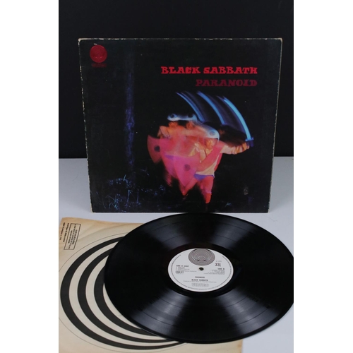 1413 - Vinyl - Black Sabbath Paranoid (Vertigo 6360 011) Jim Simpson management credit to inner gatefold, s... 