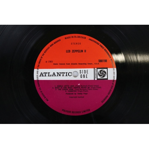 1414 - Vinyl - Led Zeppelin Two (588198) red/maroon Atlantic label, Livin' Lovin' Wreck to label, maid to s... 