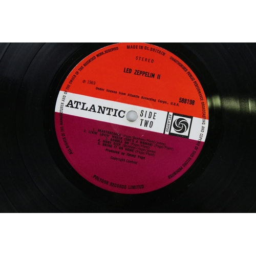 1414 - Vinyl - Led Zeppelin Two (588198) red/maroon Atlantic label, Livin' Lovin' Wreck to label, maid to s... 