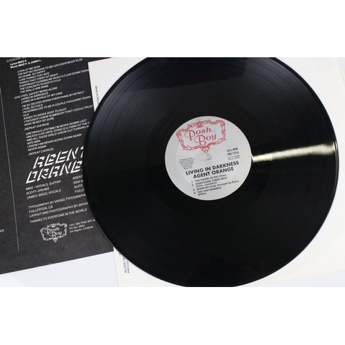 1428 - Vinyl - Punk / Thrash - Two LPs to include Agent Orange Living In Darkness 1981 repress and Dirty Ro... 