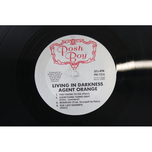 1428 - Vinyl - Punk / Thrash - Two LPs to include Agent Orange Living In Darkness 1981 repress and Dirty Ro... 