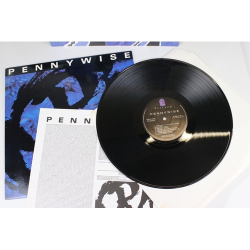 1433 - Vinyl - Four Pennywise LPs to include self titled, Unknown Road, About Time and Full Circle, vg over... 