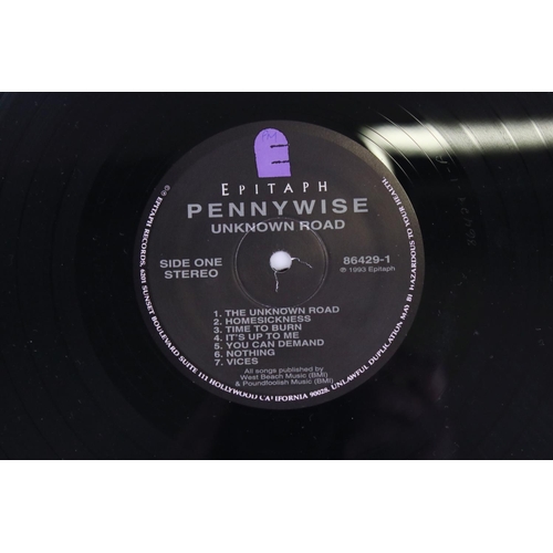 1433 - Vinyl - Four Pennywise LPs to include self titled, Unknown Road, About Time and Full Circle, vg over... 