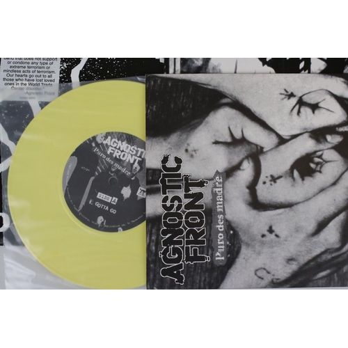 1437 - Vinyl - Agnostic Front - Four LPs to include Cause For Alarm (German pressing), Liberty and Justice ... 