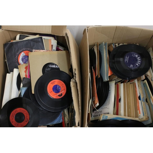 1446 - Vinyl - Large quantity of 45s spanning the genres and decades, within picture / company sleeves, som... 