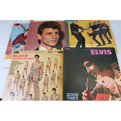 1469 - Vinyl - 28 LPs from the 1950s onwards to include Hank Marvin, Gene Vincent, The Shadows, The Hollies... 