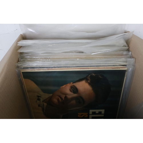 243 - Vinyl - Collection of approx 50 Elvis LP's spanning his career.  Condition varies but overall VG+