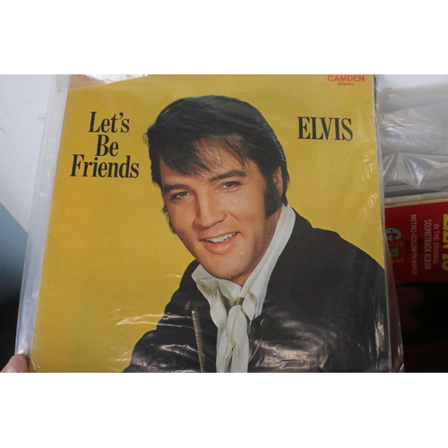 243 - Vinyl - Collection of approx 50 Elvis LP's spanning his career.  Condition varies but overall VG+