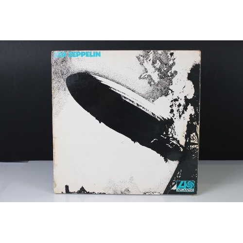 7 - Vinyl - Led Zeppelin One (588171) Atlantic red/maroon label, Superhype publishing credit, turquoise ... 