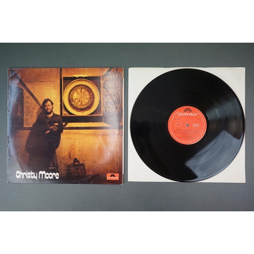 1092 - Vinyl - Five Christy Moore vinyl LP's to include Prosperous (Tara Records TARA 2008), What Ever Tick... 