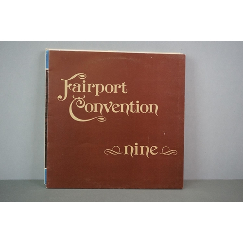 1093 - Vinyl - Eleven Fairport Convention vinyl LP's to include Angel Delight (Island Records ILPS 9162), W... 