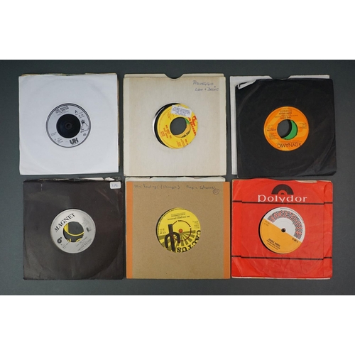 1474 - Vinyl - Approx 40 Reggae 45's featuring Trojan etc mainly in plain sleeves. Condition varies