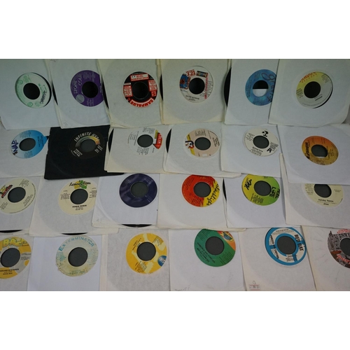 1474A - Vinyl - Approx 60 Dancehall 45's from various labels, mainly in plain sleeves.  Condition varies