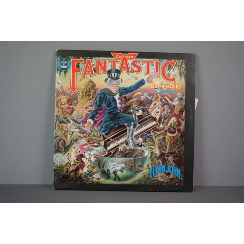 1094 - Vinyl - Elton John - Captain Fantastic The Brown Dirt Cowboy (DJM Records DJLPX 1), complete with po... 