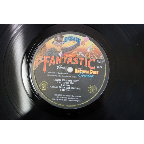 1094 - Vinyl - Elton John - Captain Fantastic The Brown Dirt Cowboy (DJM Records DJLPX 1), complete with po... 