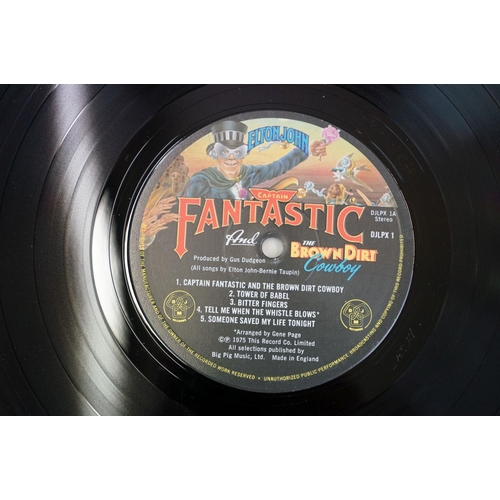 1094 - Vinyl - Elton John - Captain Fantastic The Brown Dirt Cowboy (DJM Records DJLPX 1), complete with po... 