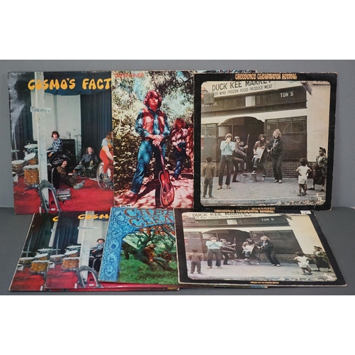 1098 - Vinyl - Six Creedence Clearwater Revival vinyl LP's to include Cosmo's Factory (Liberty Records LBS ... 