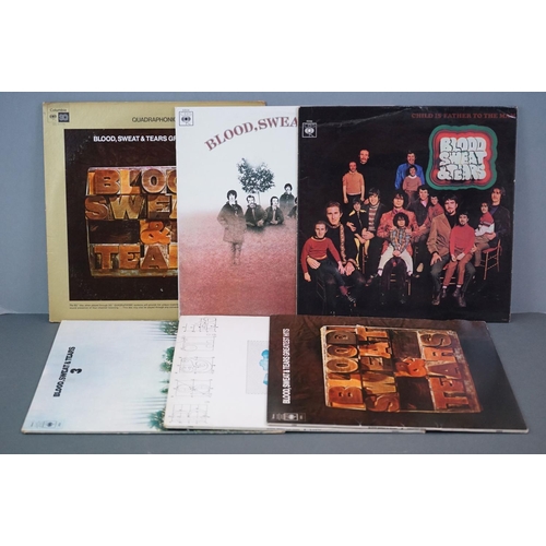 1099 - Vinyl - Six Blood Sweat & Tears vinyl LP's to include Child Is Father To The Man (CBS Records 63296)... 