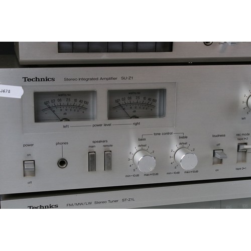 1451 - Music / Hi-Fi Equipment - Technics SL-B2 turntable, Technics M5 cassette deck, Technics SU-Z1 amplif... 