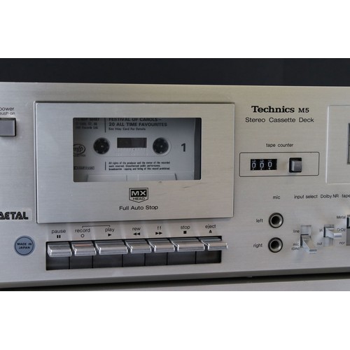 1451 - Music / Hi-Fi Equipment - Technics SL-B2 turntable, Technics M5 cassette deck, Technics SU-Z1 amplif... 