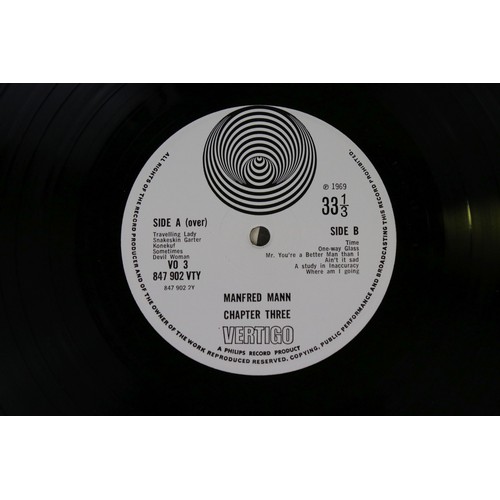 1497 - Vinyl - Manfred Mann Chapter Three Volume Two LP on Vertigo 6360012 plus 2 others to include Chapter... 