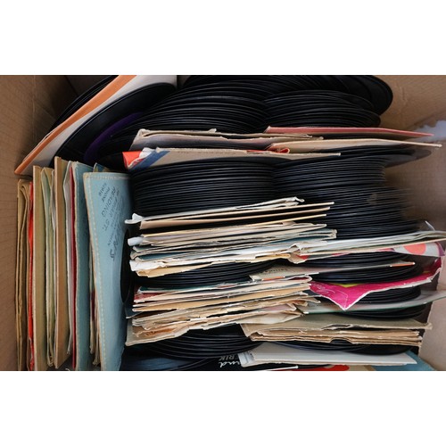 1445 - Vinyl - Large quantity of 45s spanning the genres and decades, within picture / company sleeves, som... 