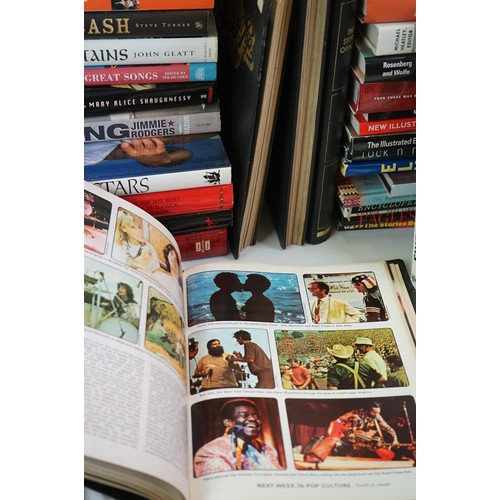 1380a - Books - Large quantity of mainly music related books and magazines to include Rock n Roll, Country, ... 