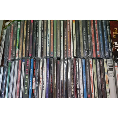 1386 - CD's - Around 300 CD's to include many Country artists, Pop, Rock etc in excellent condition (2 boxe... 