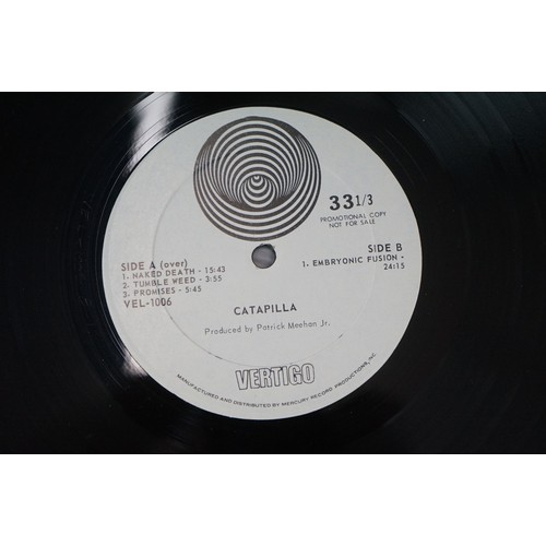 1477 - Vinyl - Catapilla self titled LP on Vertigo VEL1006 US pressing promo copy of this Jazz / Prog Rock ... 