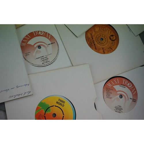 1458A - Vinyl - Approximately 50 Reggae 45s to include Bob Marley & The Wailers, Inner Circle, Emporer Rosko... 