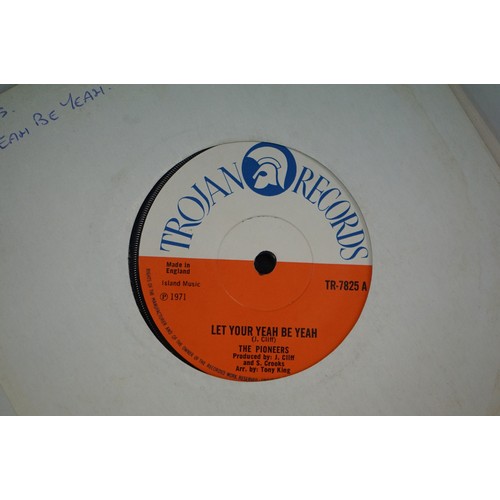 1458A - Vinyl - Approximately 50 Reggae 45s to include Bob Marley & The Wailers, Inner Circle, Emporer Rosko... 