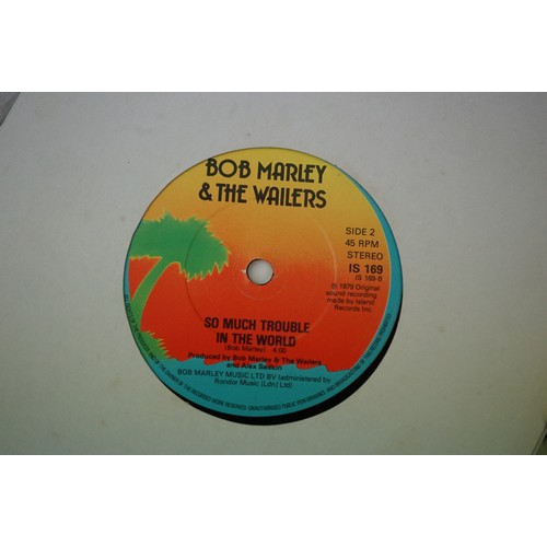 1458A - Vinyl - Approximately 50 Reggae 45s to include Bob Marley & The Wailers, Inner Circle, Emporer Rosko... 