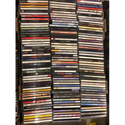 268A - CD's - over 500 CD's spanning genres and decades including many pop and rock and some compilations