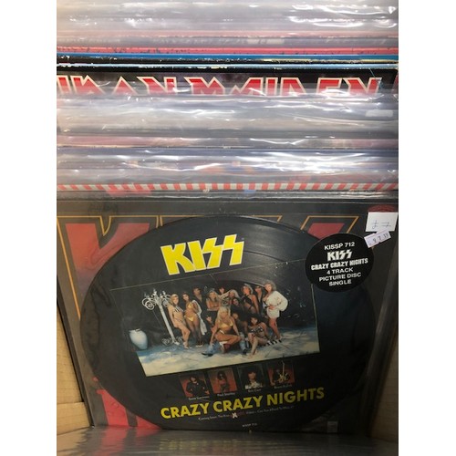 1353 - Vinyl - Approx 65 Rock & Metal LP's featuring KISS, Queen, Black Widow, Iron Maiden, Children Of The... 