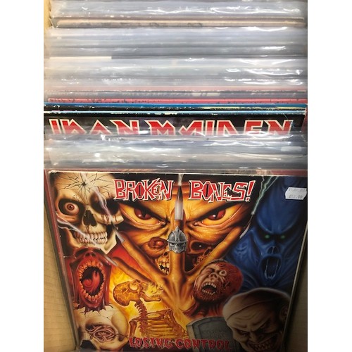 1353 - Vinyl - Approx 65 Rock & Metal LP's featuring KISS, Queen, Black Widow, Iron Maiden, Children Of The... 