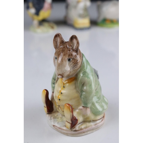 10 - Fourteen Beswick Beatrix Potter Figures to include Old Mr Bouncers, Timmy Willie Sleeping, Mr Tittle... 