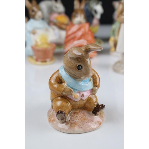 10 - Fourteen Beswick Beatrix Potter Figures to include Old Mr Bouncers, Timmy Willie Sleeping, Mr Tittle... 