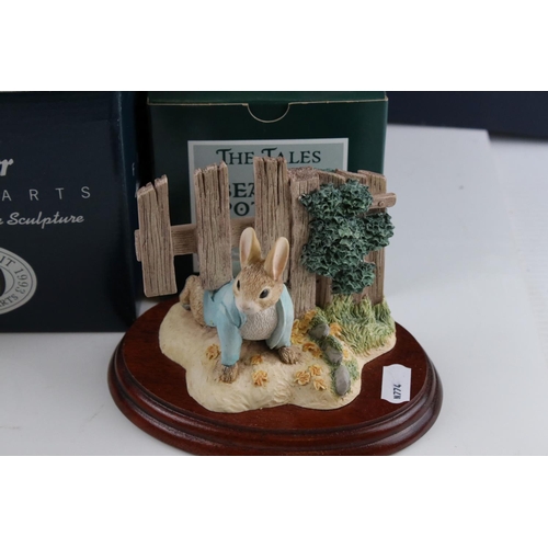 11 - Seven Boxed Border Fine Arts Beatrix Potter Figures to include Mrs Rabbit And Children, Peter Rabbit... 