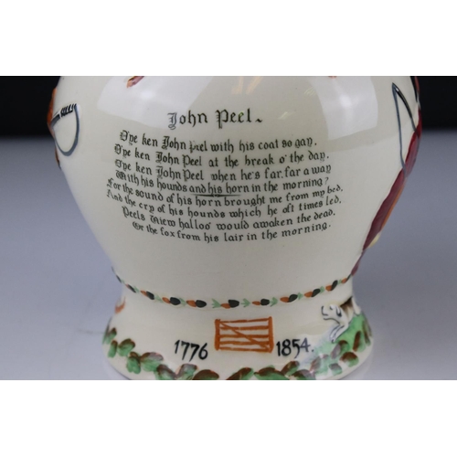 19 - Crown Devon Fieldings ' John Peel ' musical hunting jug.